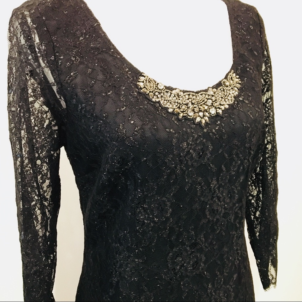 Long Sleeve Lace Cocktail Dress